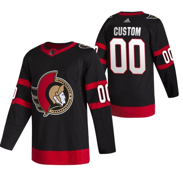 Ottawa Senators Trikot Benutzerdefinierte Schwarz 2020-21 Heim Authentic